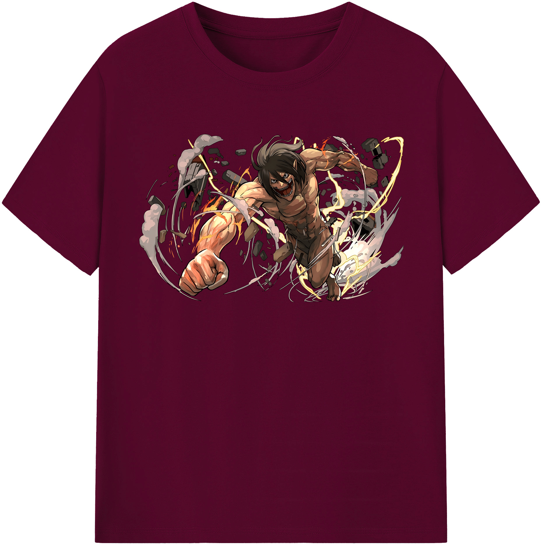 （画像用） 進撃の巨人 Attack on Titan レディースカジュアルプリントTシャツ（綿100％）